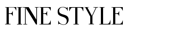 Fine Style font preview